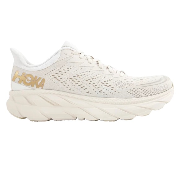 Shoes - HOKA Clifton 7 Almond Milk/Beige Women’s size 8